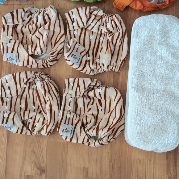 Kawaii Cloth Diaper Lot Bundle All In One Tiger G-diapers M - Picture 2 of 10